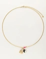 My Jewellery Necklace with charms and pink lock MJ08349