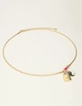 My Jewellery Necklace with charms and pink lock MJ08349