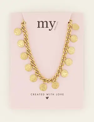 My Jewellery Necklace with coin charms MJ08143