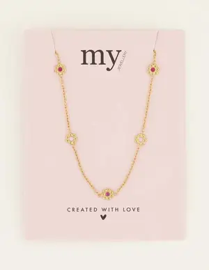 My Jewellery Necklace with flowers MJ07966