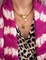 My Jewellery Necklace with green amour enamel MJ07821