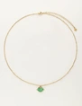 My Jewellery Necklace with green tres belle char MJ08351