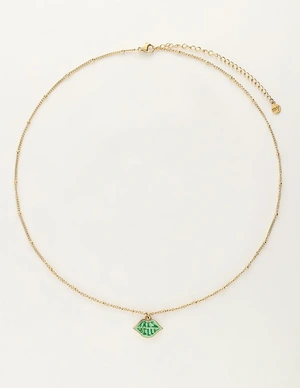 My Jewellery Necklace with green tres belle char MJ08351