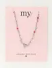 My Jewellery Necklace with heart & beads pink MJ10778