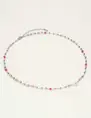 My Jewellery Necklace with heart & beads pink MJ10778