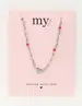 My Jewellery Necklace with heart & beads pink MJ10778