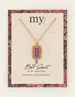 My Jewellery Necklace with purple amour enamel MJ07824