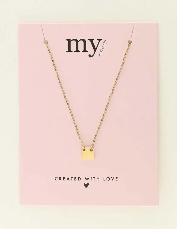 My Jewellery Necklace with square charm MJ07920
