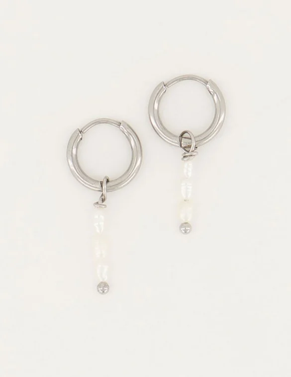 My Jewellery Oorbellen 3 parels MJ05094