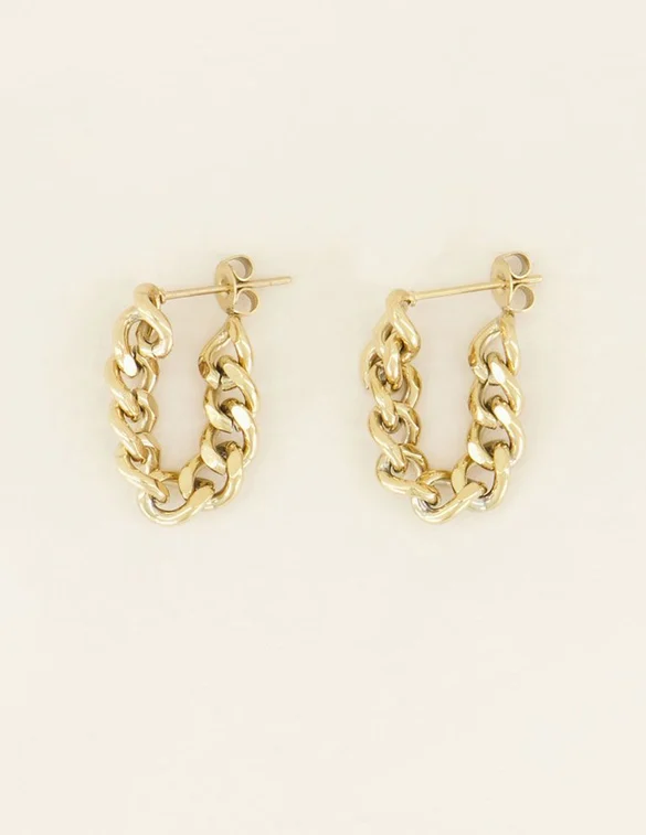 My Jewellery Oorbellen lange schakels MJ04045