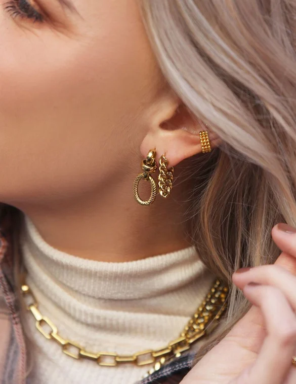 My Jewellery Oorbellen lange schakels MJ04045