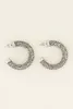 My Jewellery Oorbellen zilver strass rond MJ04266