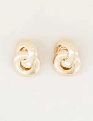 My Jewellery Oorhangers dubbele cirkels Goud ONESIZE MJ026191200