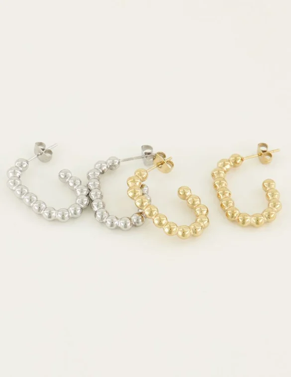 My Jewellery Oorhangers met bolletjes MJ04900