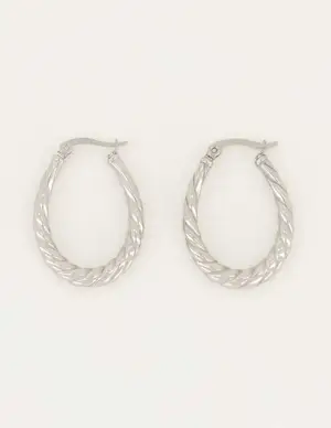 My Jewellery Ooringen ovaal gedraaid MJ05455