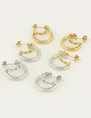 My Jewellery Oorringen 2 lagen patroon MJ04907