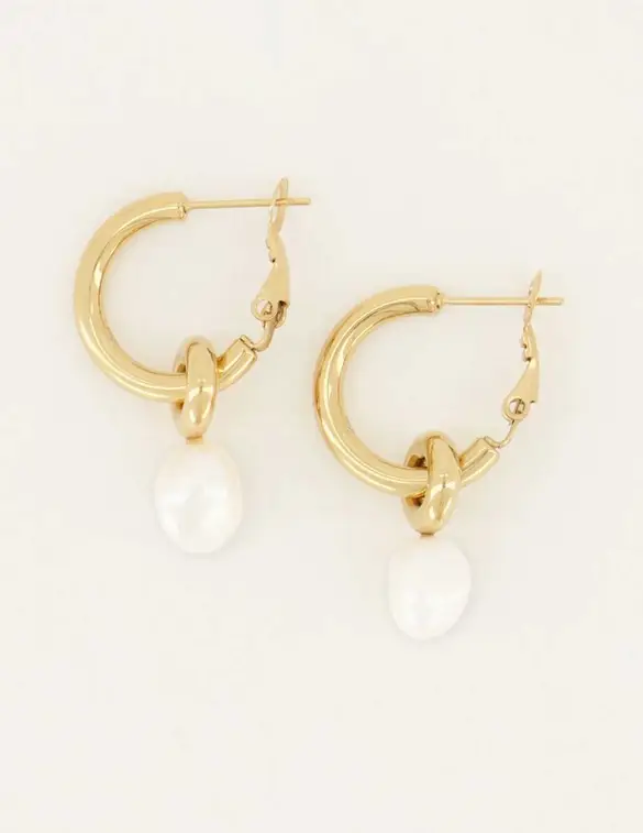 My Jewellery Oorringen met parel MJ01870