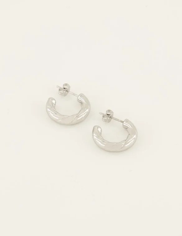 My Jewellery Oorringen open touwpatroon MJ01342