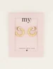 My Jewellery Oorringen open touwpatroon MJ01342