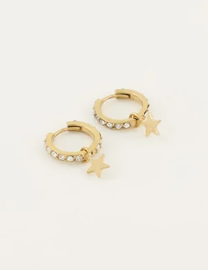 My Jewellery Oorringen ster & strass MJ04235