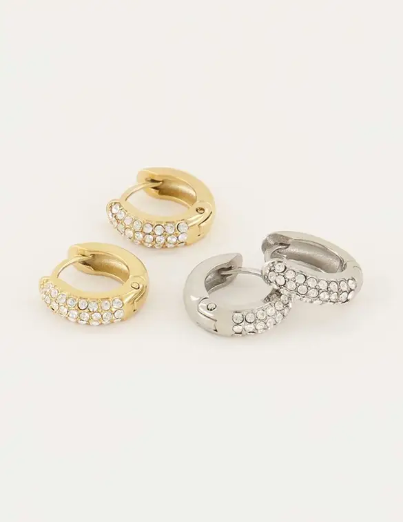 My Jewellery Oorringen strass voorkant MJ06312