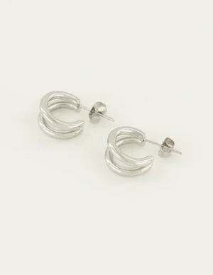 My Jewellery Oorringen twee lagen MJ04906