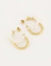 My Jewellery Ovale oorhangers met parels MJ05497