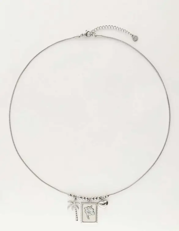 My Jewellery palmtree island flower necklace MJ10804