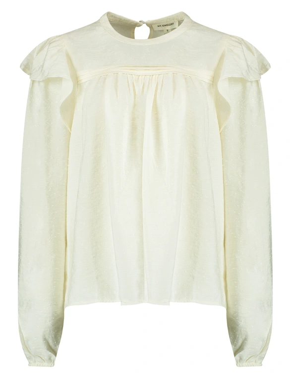 My Jewellery Pintuck LS top MJ07873
