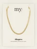 My Jewellery Platte schakelketting dun MJ04930