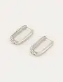 My Jewellery Rechthoekige oorhangers met steentjes MJ05574