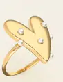 My Jewellery Ring big heart with pearls MJ09319