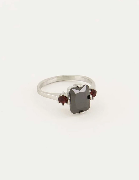 My Jewellery Ring black stone MJ06139