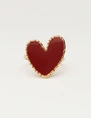 My Jewellery Ring burgundy heart MJ12616