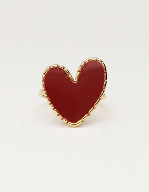 My Jewellery Ring burgundy heart MJ12616