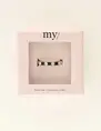 My Jewellery Ring clear & black stone MJ09222