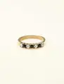 My Jewellery Ring clear & black stone MJ09222