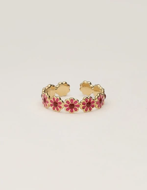 My Jewellery Ring daisy red big MJ11236