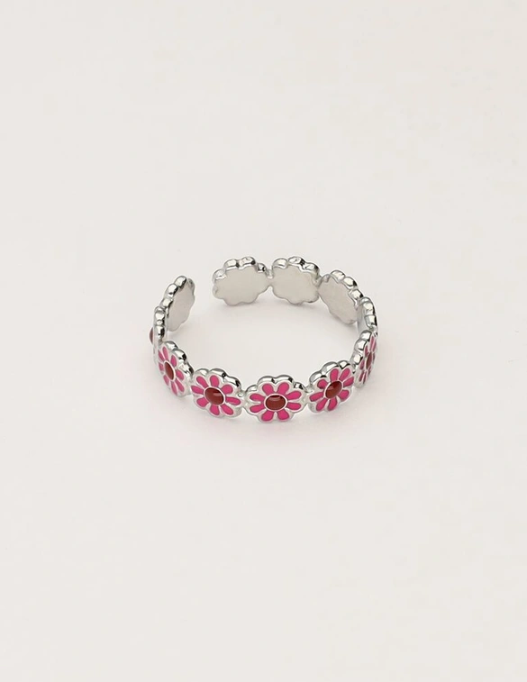 My Jewellery Ring daisy red big MJ11236