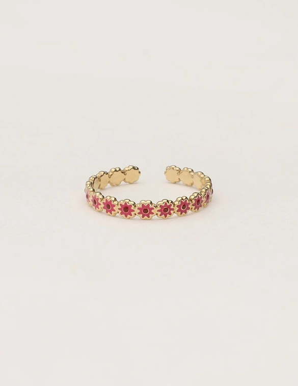 My Jewellery Ring daisy red MJ11238
