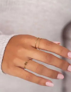 My Jewellery Ring double solid and dots MJ09058
