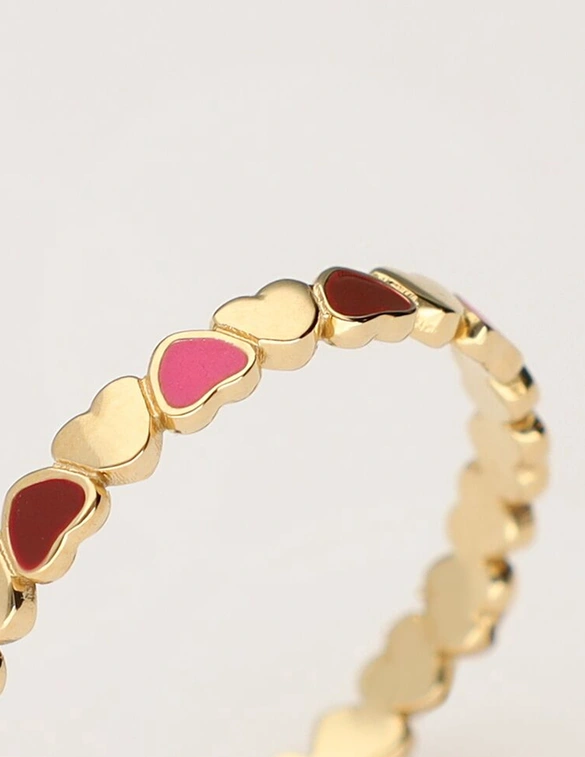 My Jewellery Ring hearts red MJ11242
