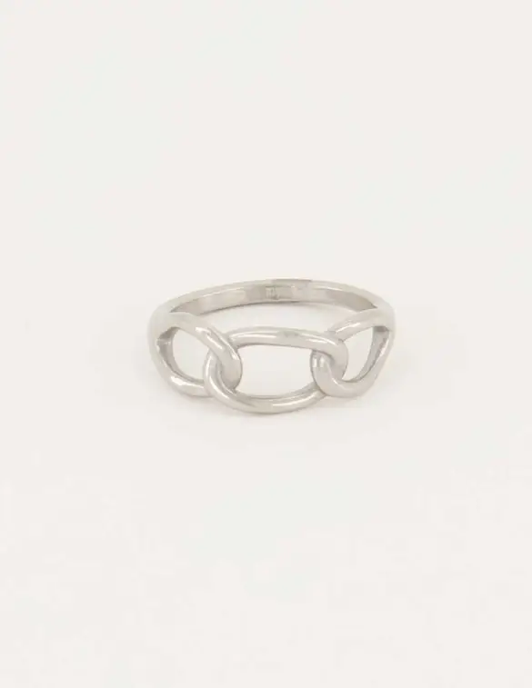 My Jewellery ring met grote ovale schakels MJ05954