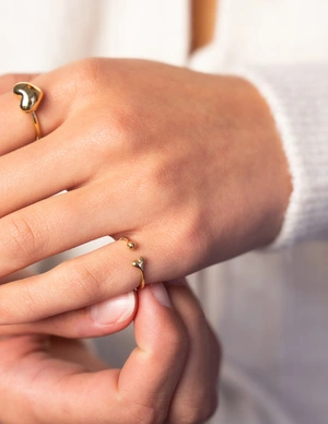 My Jewellery Ring pink heart dot MJ12052