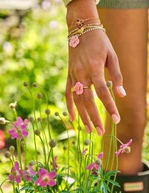 My Jewellery Ring pink shell flower OS MJ13741