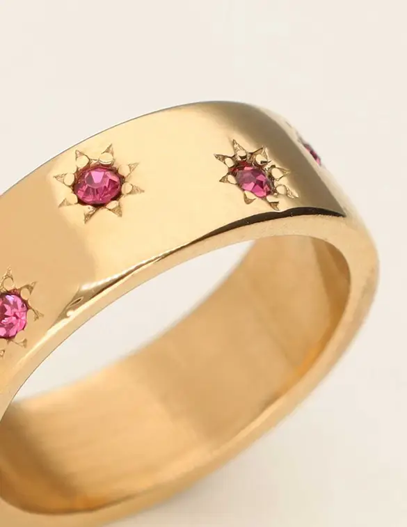 My Jewellery Ring pink strass MJ09444