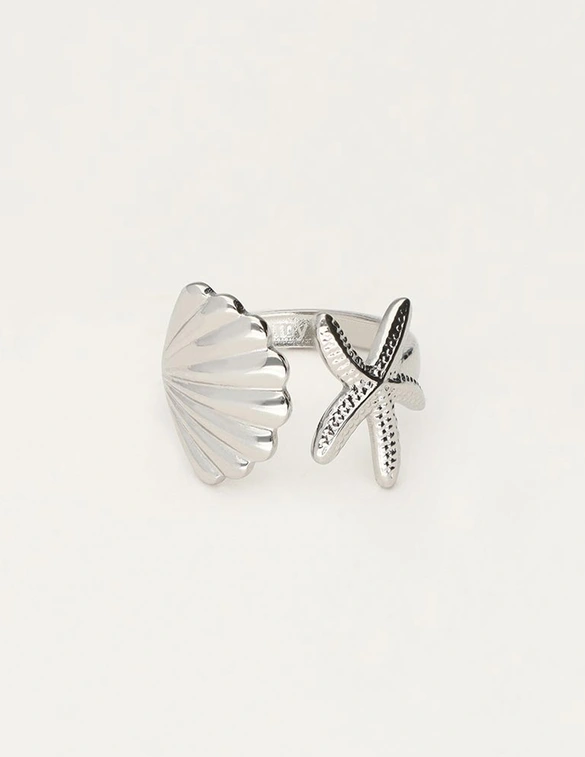 My Jewellery Ring statement shell & starfish MJ10775