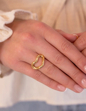 My Jewellery Ring stmt open heart MJ12563