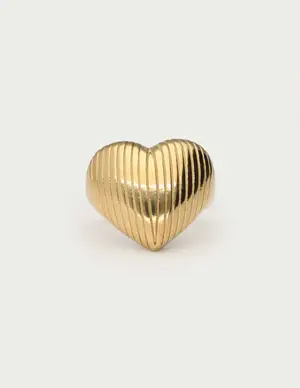 My Jewellery Ring stripe heart OS MJ13128