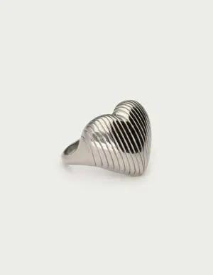 My Jewellery Ring stripe heart OS MJ13128